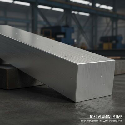 6082 aluminium staaf met structurele sterkte voor zware techniek en corrosiebestendigheid
