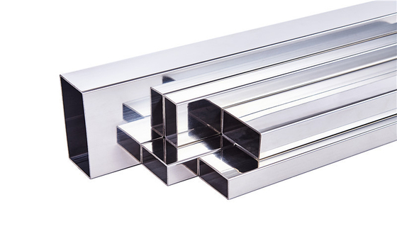 Slit-edge rechthoekige buis van roestvrij staal 5*5-150*150 mm Sliver