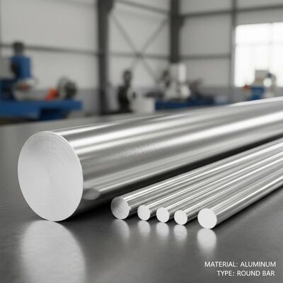 Gepolijste solide ronde aluminiumstaaf lichtgewicht corrosiebestendig voor industriële doeleinden